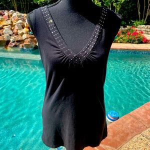 Black, Tank Top, size M